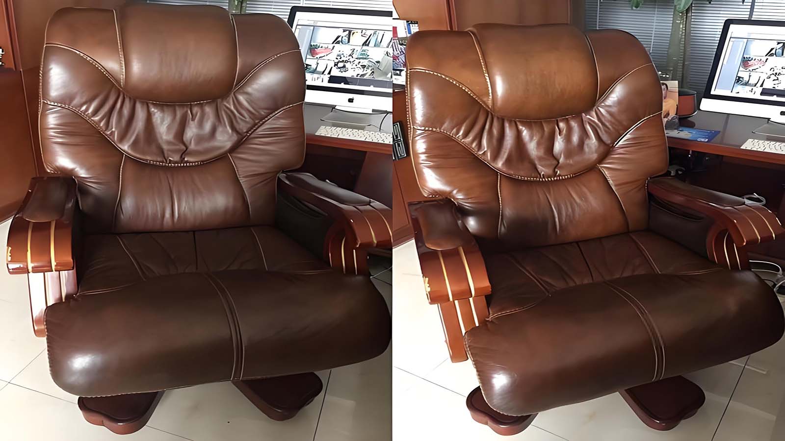 沙發(fā)清洗后效果